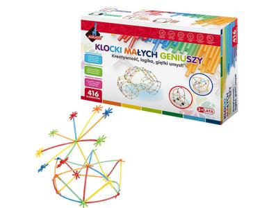 Opakowanie Klocki małych geniuszy. Małe słomki 416 el.
