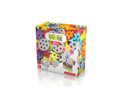 Klocki Meli maxi constructor 70 elementów. Wydawca: MELI. SmakLiter.pl Opakowanie Klocki Meli maxi constructor 70 elementów
