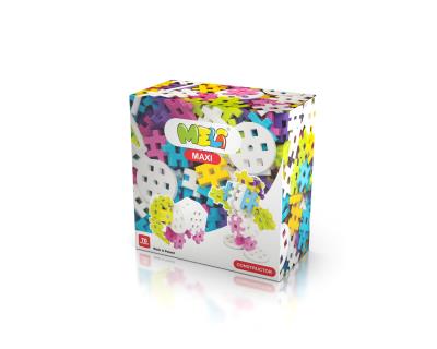 Klocki Meli maxi pink constructor 70 elementów. Wydawca: MELI. SmakLiter.pl Opakowanie Klocki Meli maxi pink constructor 70 elementów