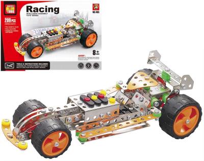 Opakowanie Klocki metalowe wyścigówka 209el