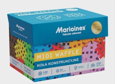 Opakowanie Klocki Midi Waffle 120el Koła konstrukcyjne