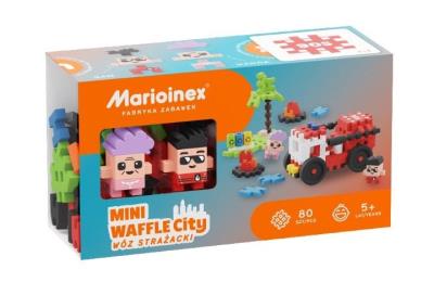 Opakowanie Klocki Mini Waffle 80 elementów Straż pożarna