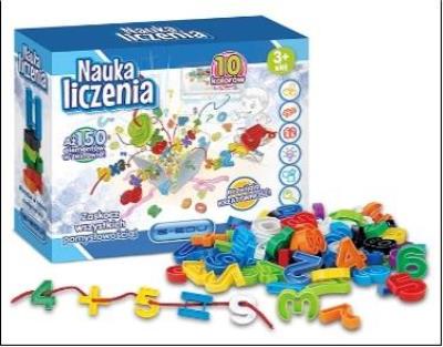 Opakowanie Klocki Nauka Liczenia E-Edu 150 el.