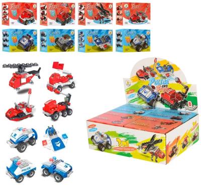 Opakowanie Klocki pojazdy policja straż 20el MIX