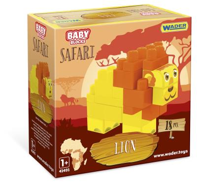 Opakowanie Klocki Safari Baby Blocks lew 41503