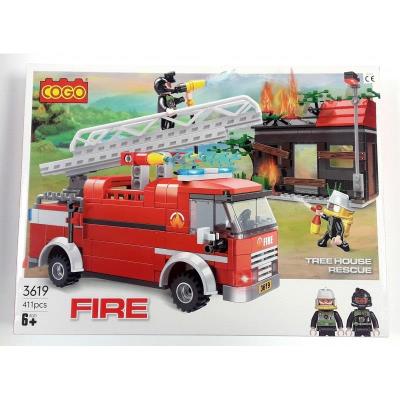 Opakowanie Klocki strażackie 411 elementów