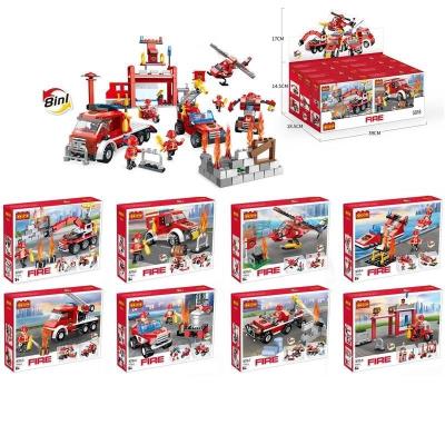 Klocki strażackie MIX. Wydawca: TOYS Paweł Wojda. SmakLiter.pl Opakowanie Klocki strażackie MIX