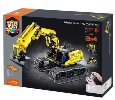 Opakowanie Klocki techniczne R/C 3w1 koparka robot żółty