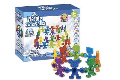 Opakowanie Klocki wesołe zwierzątka e-edu 45 el