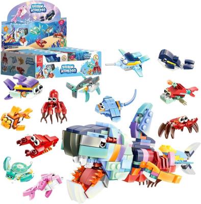 Opakowanie Klocki zwierzęta morskie 20el MIX