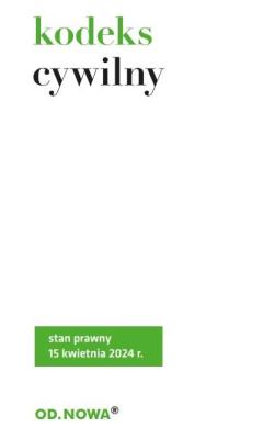 Okładka książki Kodeks cywilny 2024