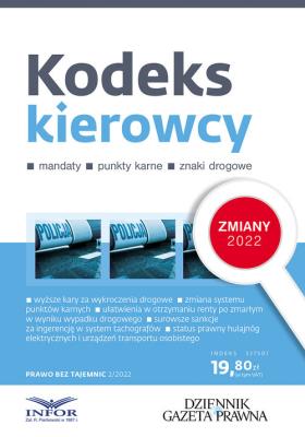Okładka książki Kodeks kierowcy Zmiany 2022