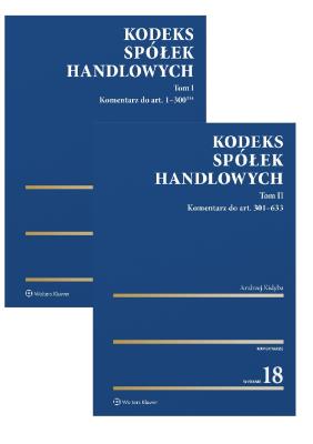 Kodeks spółek handlowych. Komentarz t. I i II. Autor: Kidyba Andrzej. SmakLiter.pl Okładka książki Kodeks spółek handlowych. Komentarz t. I i II