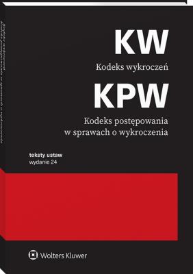 Okładka książki Kodeks wykroczeń. Kodeks postępowania w sprawach o wykroczenia. Przepisy