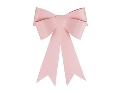Opakowanie Kokarda dekoracyjna DIY jasno różowa 55x71cm