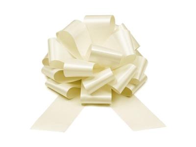 Opakowanie Kokarda dekoracyjna DIY złamana biel 30cm