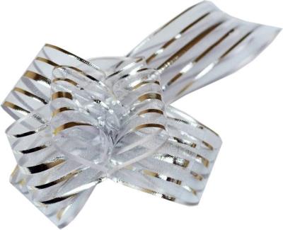 Opakowanie Kokarda srebrna 50mm 10szt