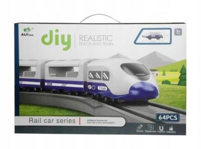 Opakowanie Kolejka elektryczna z torami 64 el.