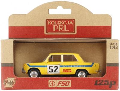 Okładka książki Kolekcja PRL Fiat 125p Rally żółty