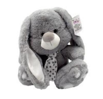 Opakowanie Kolekcja srebrna królik szary 20cm