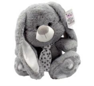 Opakowanie Kolekcja srebrna królik szary 30cm