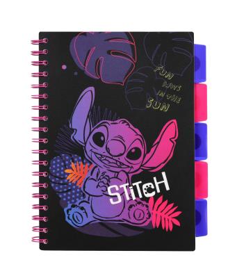 Kołobrulion B5 Disney Black Stitch 100 kartek wzór 2. Wydawca: Patio. SmakLiter.pl Opakowanie Kołobrulion B5 Disney Black Stitch 100 kartek wzór 2