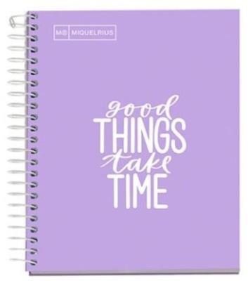 Opakowanie Kołonotatnik A5/100K kratka lawendowy