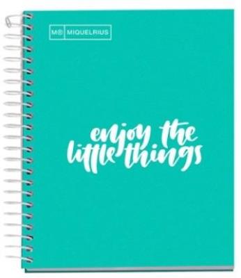 Opakowanie Kołonotatnik A5/100K kratka turkusowy