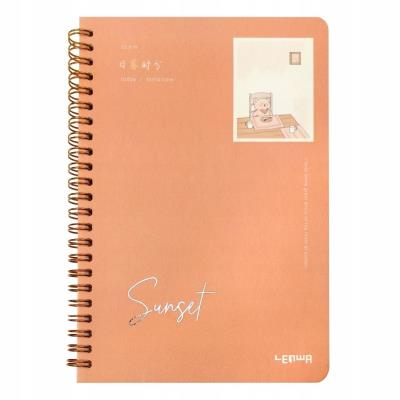 Kołonotes A5/68K linia Sunset pomarańczowy. Wydawca: incood.. SmakLiter.pl Opakowanie Kołonotes A5/68K linia Sunset pomarańczowy