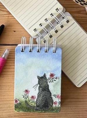 Opakowanie Kołonotes A7 SSN31 Kot i róże