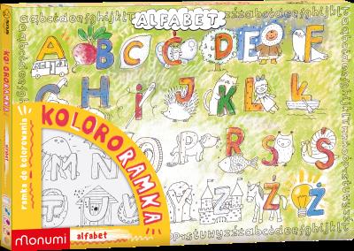 Kolororamka L Alfabet. Wydawca: Monumi. SmakLiter.pl Opakowanie Kolororamka L Alfabet