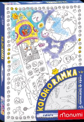 Kolororamka L Rakieta. Wydawca: Monumi. SmakLiter.pl Opakowanie Kolororamka L Rakieta