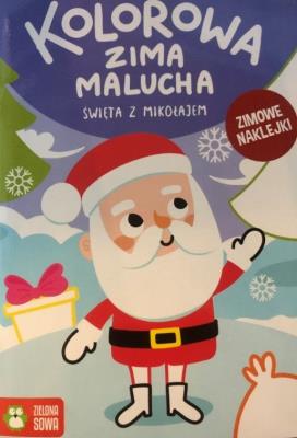 Okładka książki Kolorowa zima malucha. Święta z Mikołajem