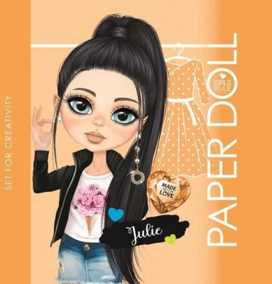 Opakowanie Kolorowanka 140x140 Lalka do wycinania Julie