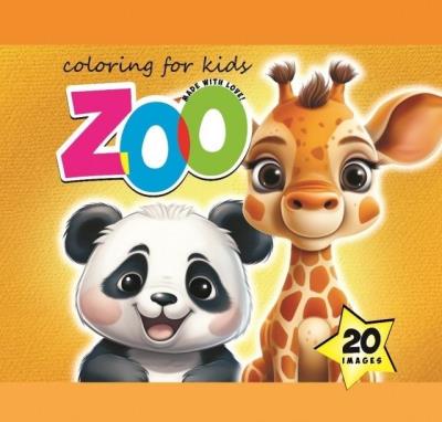 Opakowanie Kolorowanka 140x140 Zoo pomarańczowa 20 obrazków
