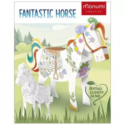 Kolorowanka 3D CubeHead Koń. Wydawca: Monumi. SmakLiter.pl Opakowanie Kolorowanka 3D CubeHead Koń