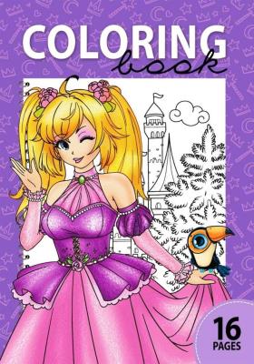 Opakowanie Kolorowanka A4 16 obrazków Księżniczka