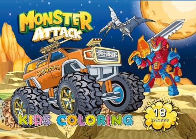 Opakowanie Kolorowanka A4 18 obrazków Atak potworów