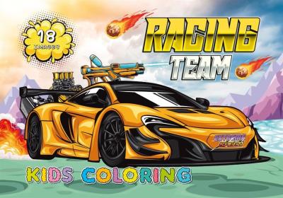 Opakowanie Kolorowanka A4 18 obrazków Wyścigi Samochody
