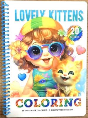 Opakowanie Kolorowanka A5 koło 20 kartek Urocze kotki