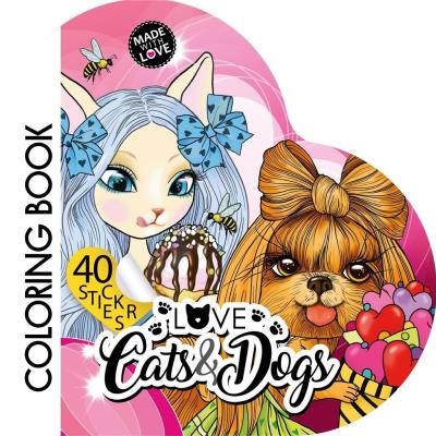 Opakowanie Kolorowanka Curly z naklejkami BR Serce 2213