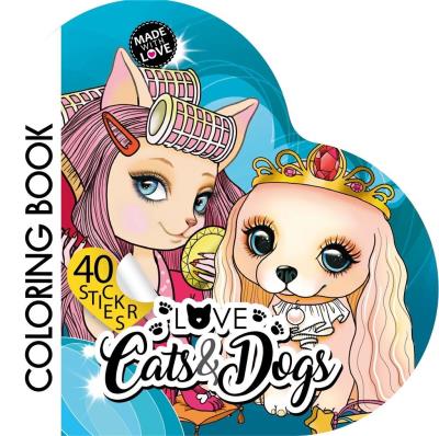 Opakowanie Kolorowanka Curly z naklejkami BR Serce 2214