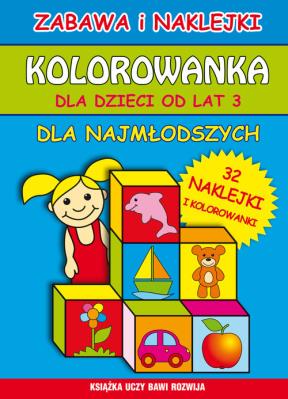 Okładka książki Kolorowanka dla dzieci od lat 3. Dla najmłodszych