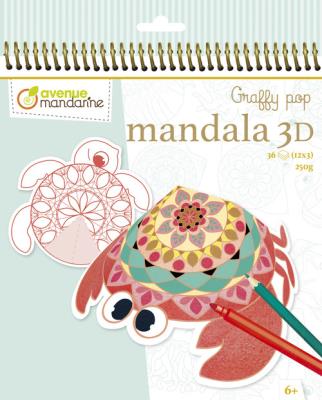 Opakowanie Kolorowanka Graffy Pop Mandala 3D Zwierzęta morskie