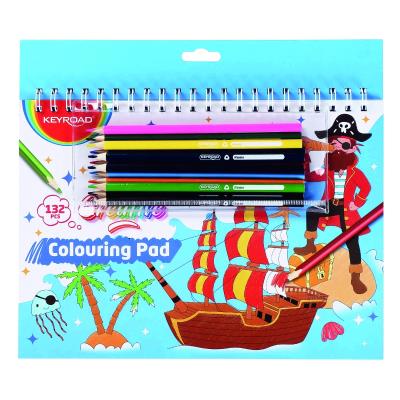 Opakowanie Kolorowanka + naklejki, kredki, blok MIX