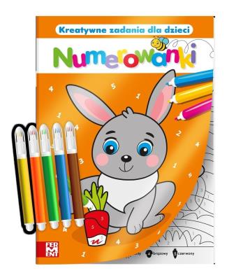 Okładka książki Kolorowanka po numerach z pisakami