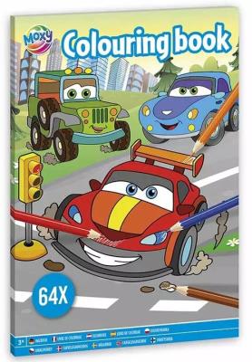 Kolorowanka samochody A4 64 strony. Wydawca: Grafix. SmakLiter.pl Opakowanie Kolorowanka samochody A4 64 strony