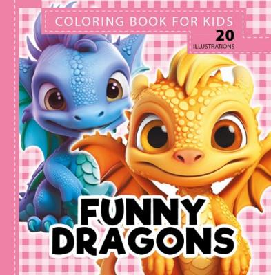 Opakowanie Kolorowanka usztywniana Funny dragons Śmieszne smoki róż
