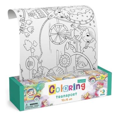Opakowanie Kolorowanka w rolce transport