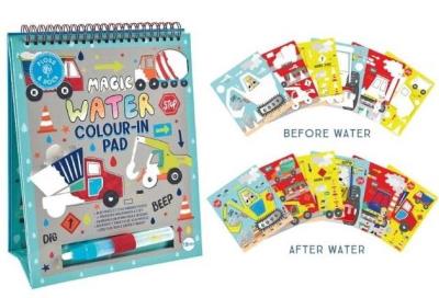 Opakowanie Kolorowanka Wodna z Pisakiem i Podpórką Na Budowie